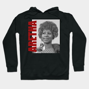 Aretha Franklin - Retro Aesthetic Fan Art Hoodie